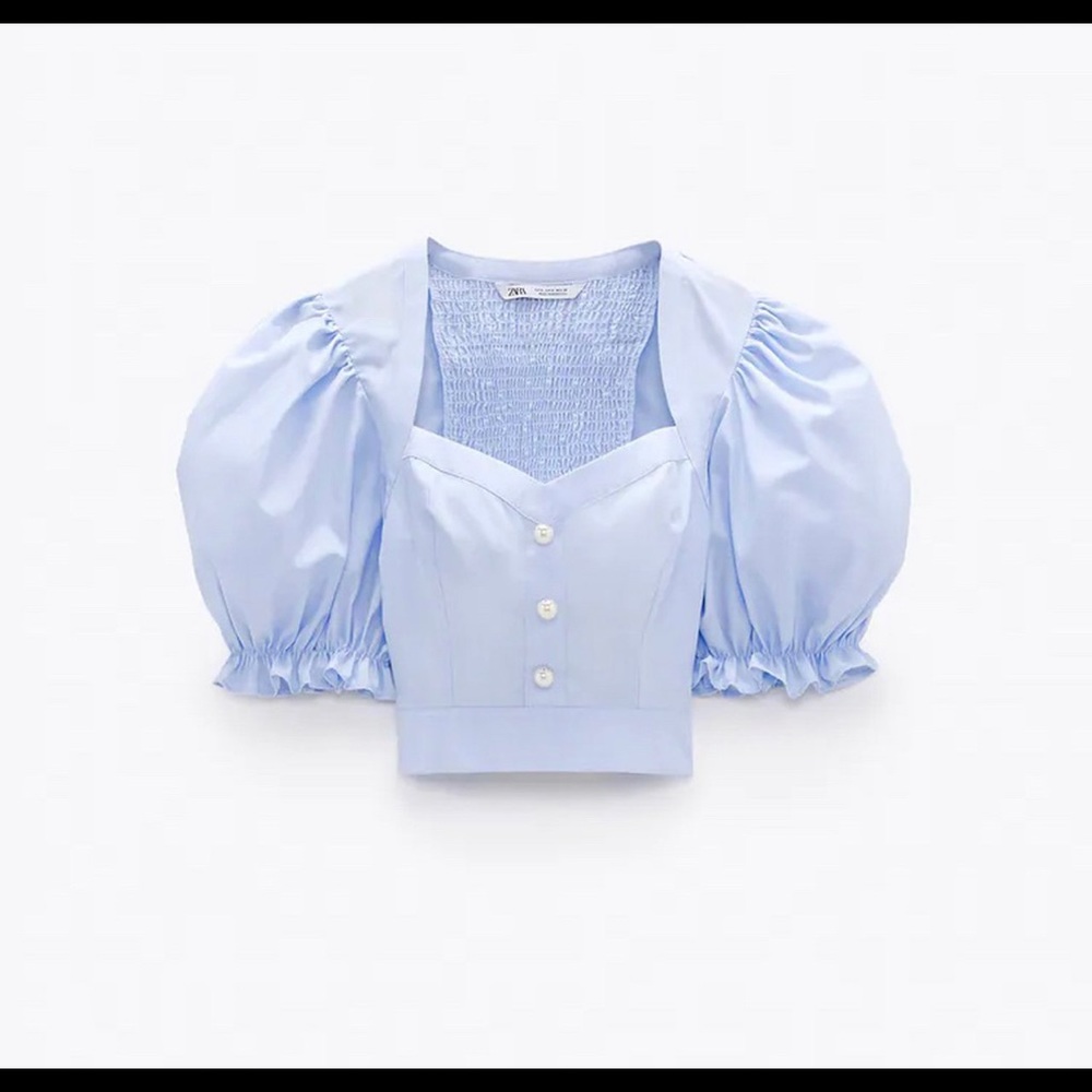 Zara Cropped Blouse. No refunds or returns :)